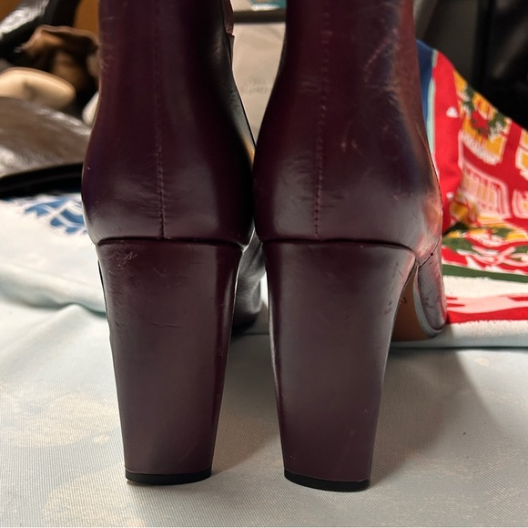 Derek Lam 10 Crosby wine colored square heel knee boots - Picture 4 of 9